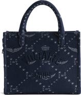 Zadig & Voltaire Angel Extra Small Logo Monogram Denim Tote