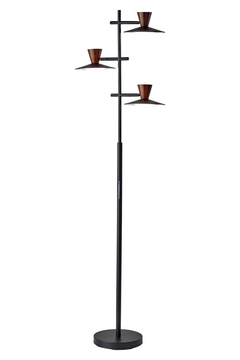 Elmore LED Tree Lamp, Main, color, BLACK W. WALNUT WOOD