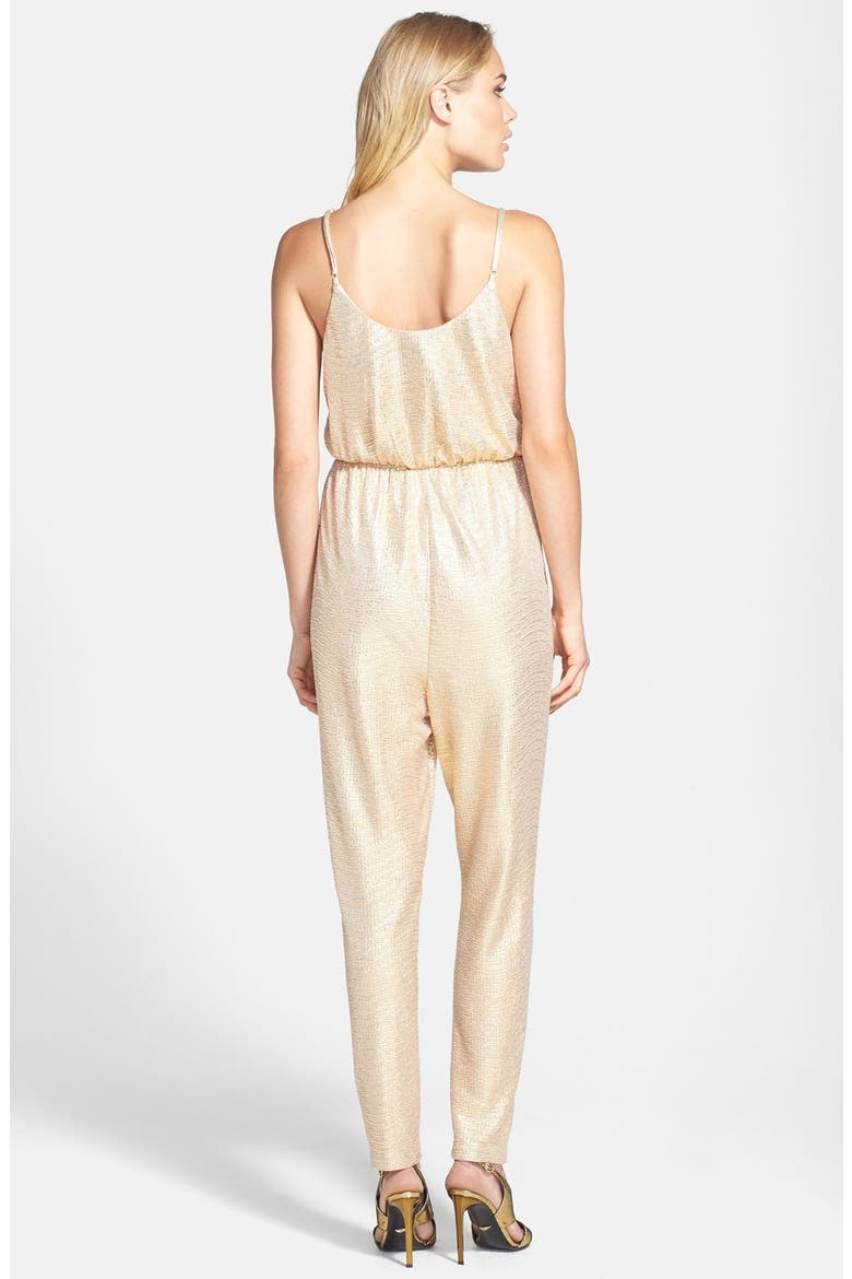 ASTR Wrap Front Jumpsuit, Alternate, color, GOLD