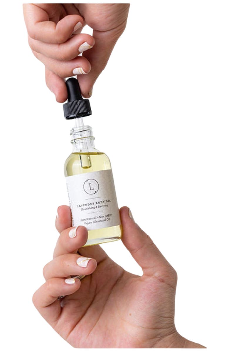 Lizush Lavender Body Oil, Natural Moisturizing Body Oil, Alternate, color, NO COLOR