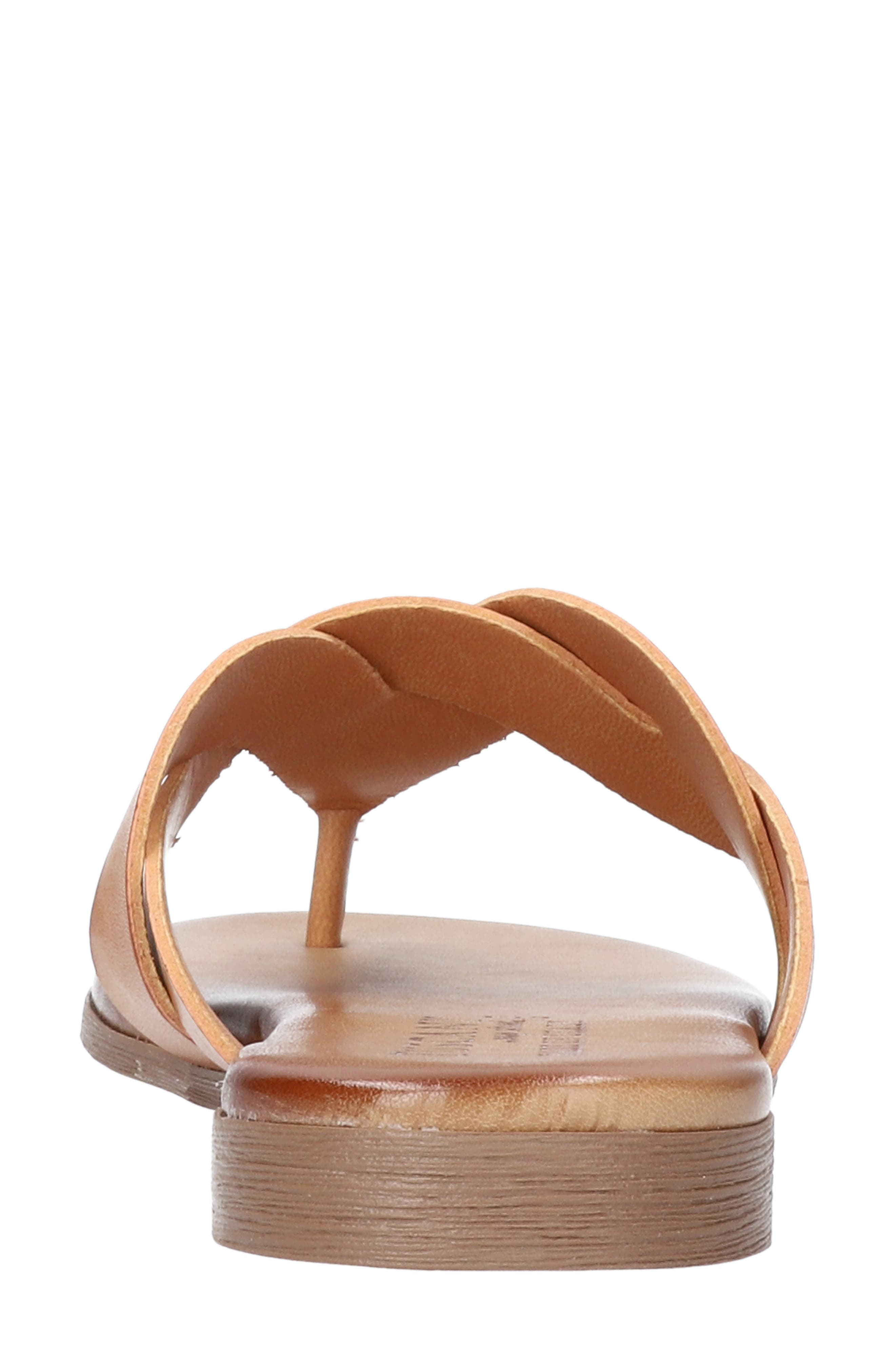 Abriana Flip Flop, Alternate, color, TAN FAUX LEATHER
