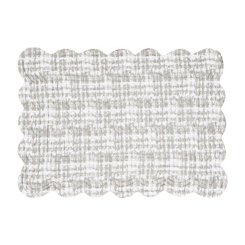 C & F Home C&f Home Frey Quilted Reversible Colorful Paisley Placemats Set Of 6, 13" X 19" In Gray
