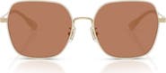 COACH 57mm Irregular Round Sunglasses