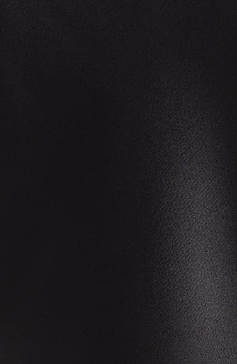 ST. JOHN Sarah Liquid Satin Dress, Alternate, color, Black