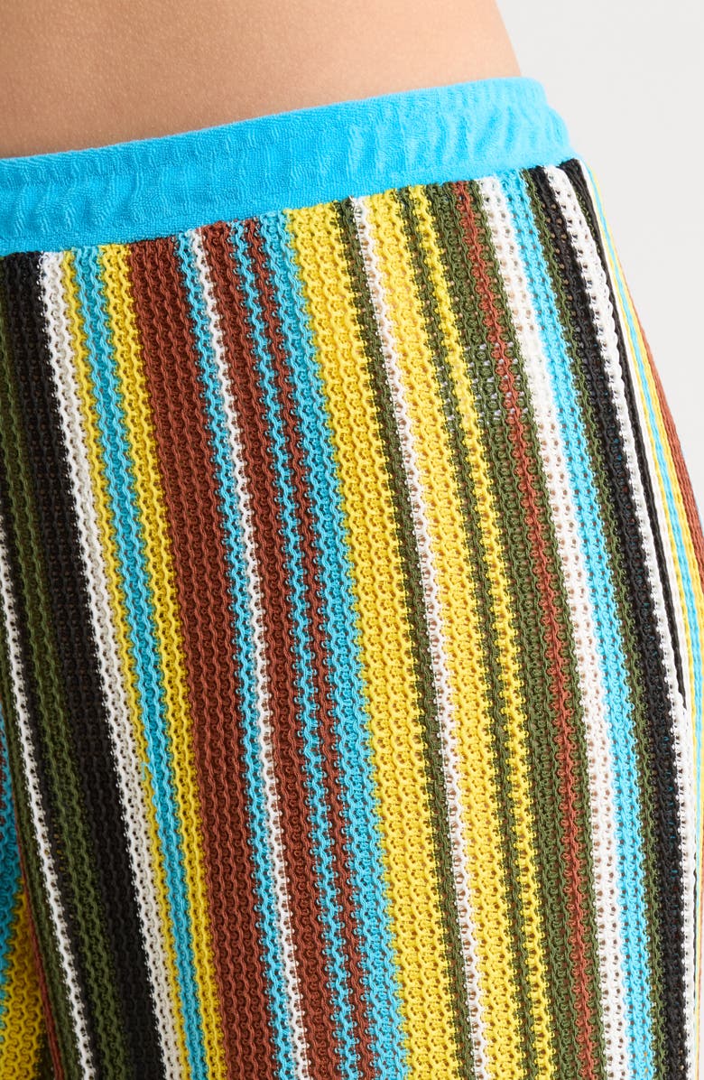 STAUD Ali Open Stitch Stripe Pants, Alternate, color, Skate Stripe