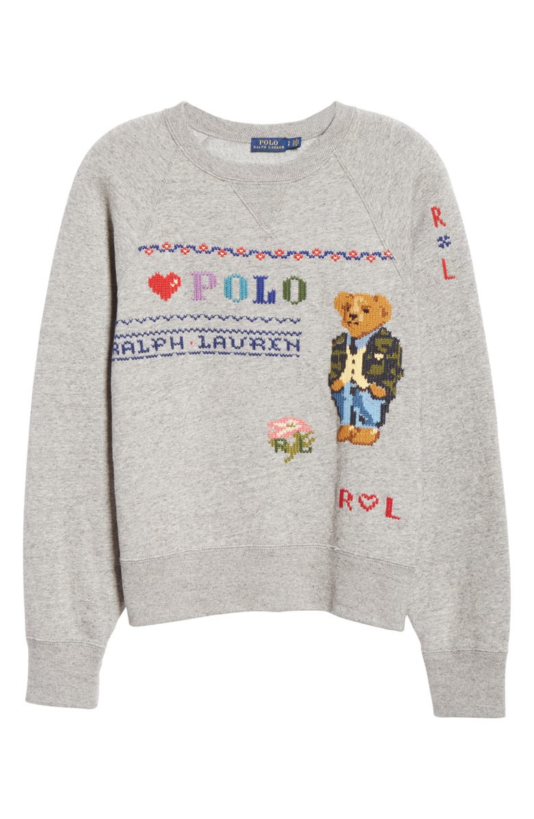 Polo Ralph Lauren Bear Sweatshirt, Alternate, color,