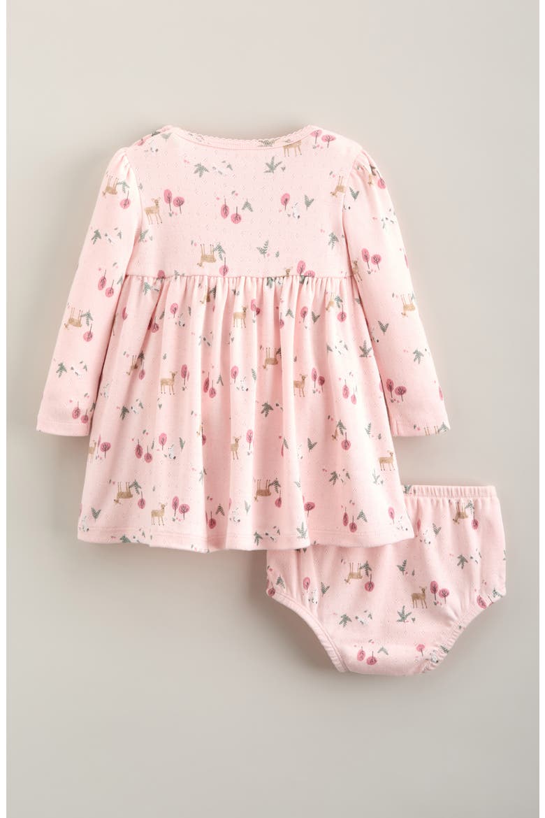 Kids' Pointelle Knit Dress & Bloomers Set, Alternate, color, PINK DOGWOOD WOODLAND FLORAL