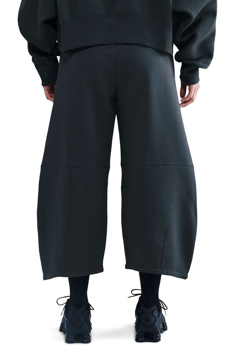 Nike Phoenix Fleece Loose Crop Barrel Pants, Alternate, color, Seaweed/ Sail