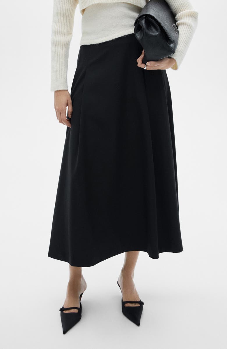 MANGO Flare Maxi Skirt, Main, color,