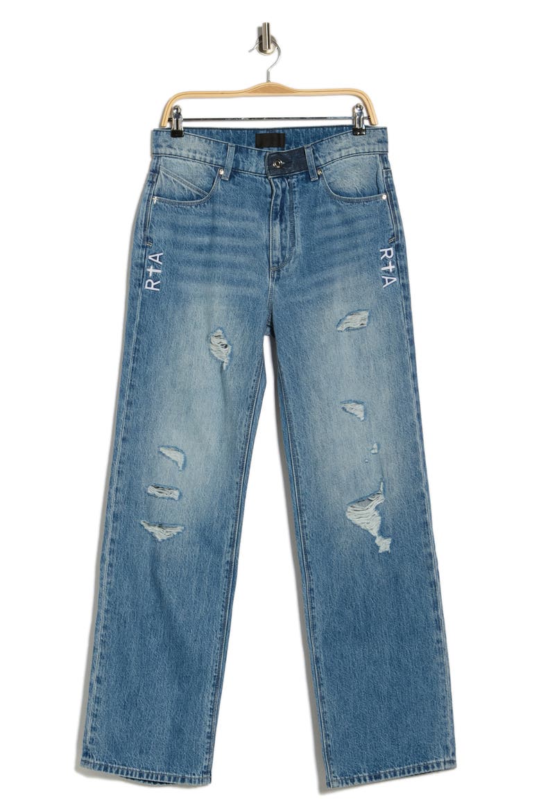 Jonas Straight Leg Jeans, Alternate, color, MEDIUM DISTRESSED WASH
