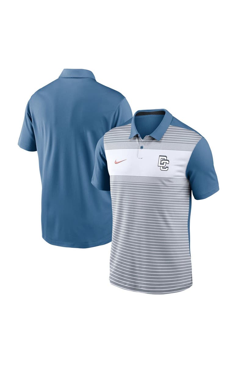 Nike Men's Nike Gray/Blue Washington Nationals 2025 City Connect Fashion Legacy Icon Vapor Performance Polo, Main, color, Gray