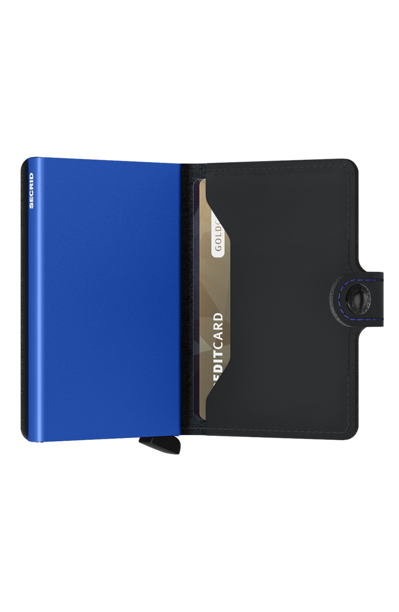 Secrid Miniwallet Matte, Alternate, color, Black-Blue