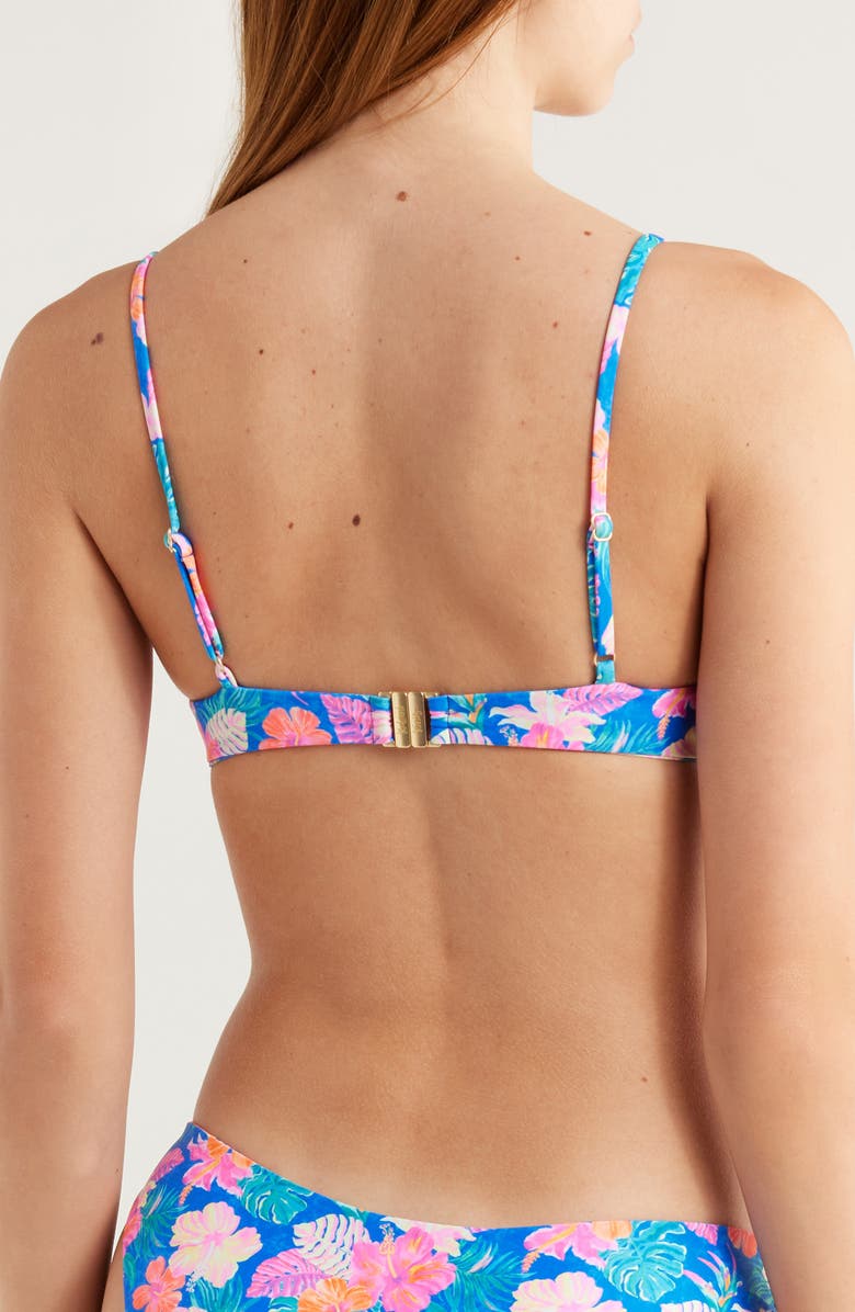 Kulani Kinis Underwire Triangle Bikini Top, Alternate, color, Electric Palms