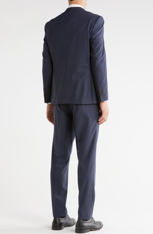 Jack Victor Esprit Solid Blue Wool Suit In Blue