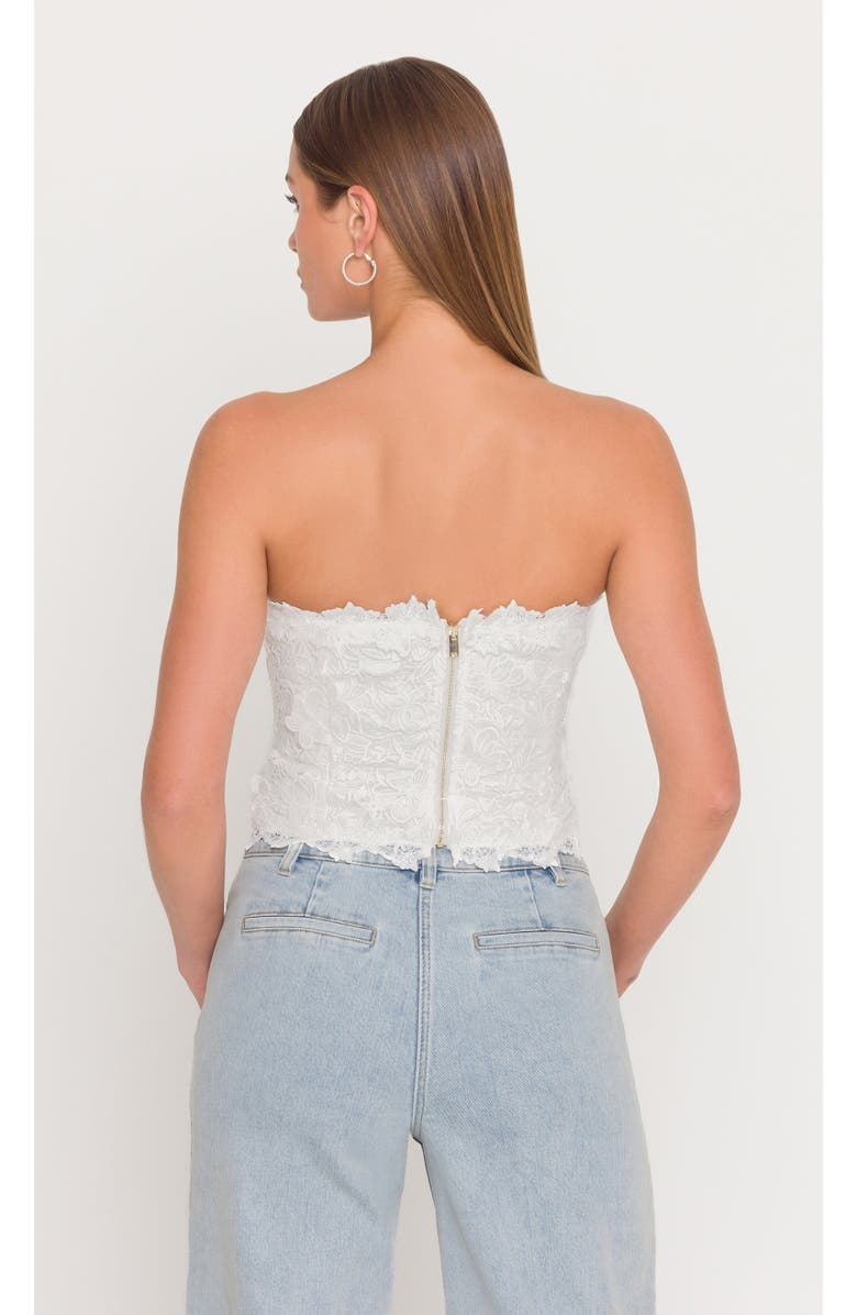 Generation Love Daxi 3D Butterfly Lace Bustier, Alternate, color, 