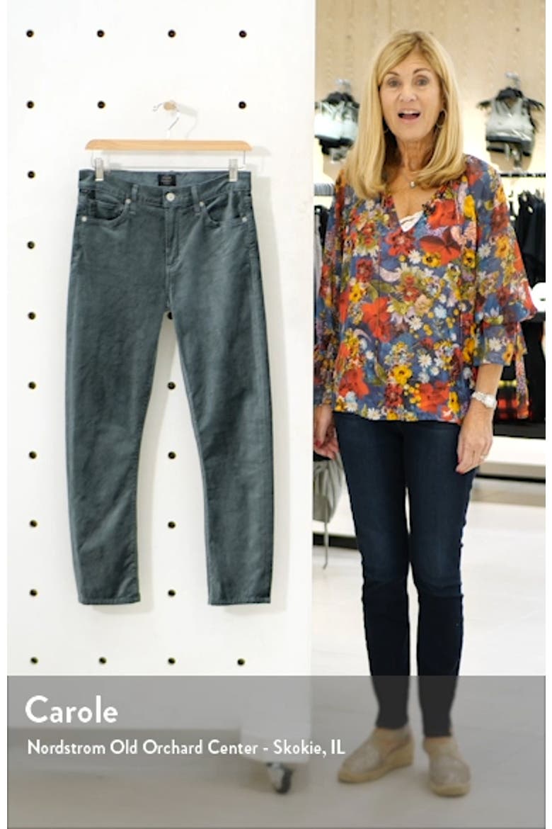 Harlow Ankle Slim Velvet Pants video