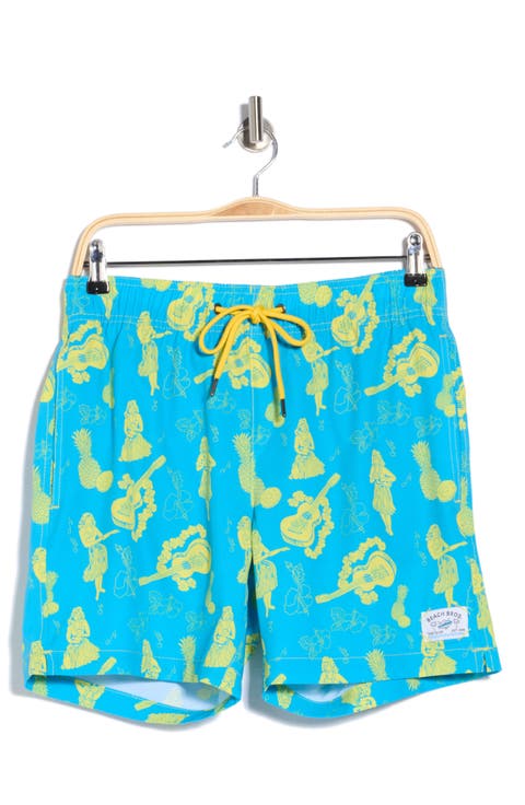 Aloha Guitar Swim Trunks