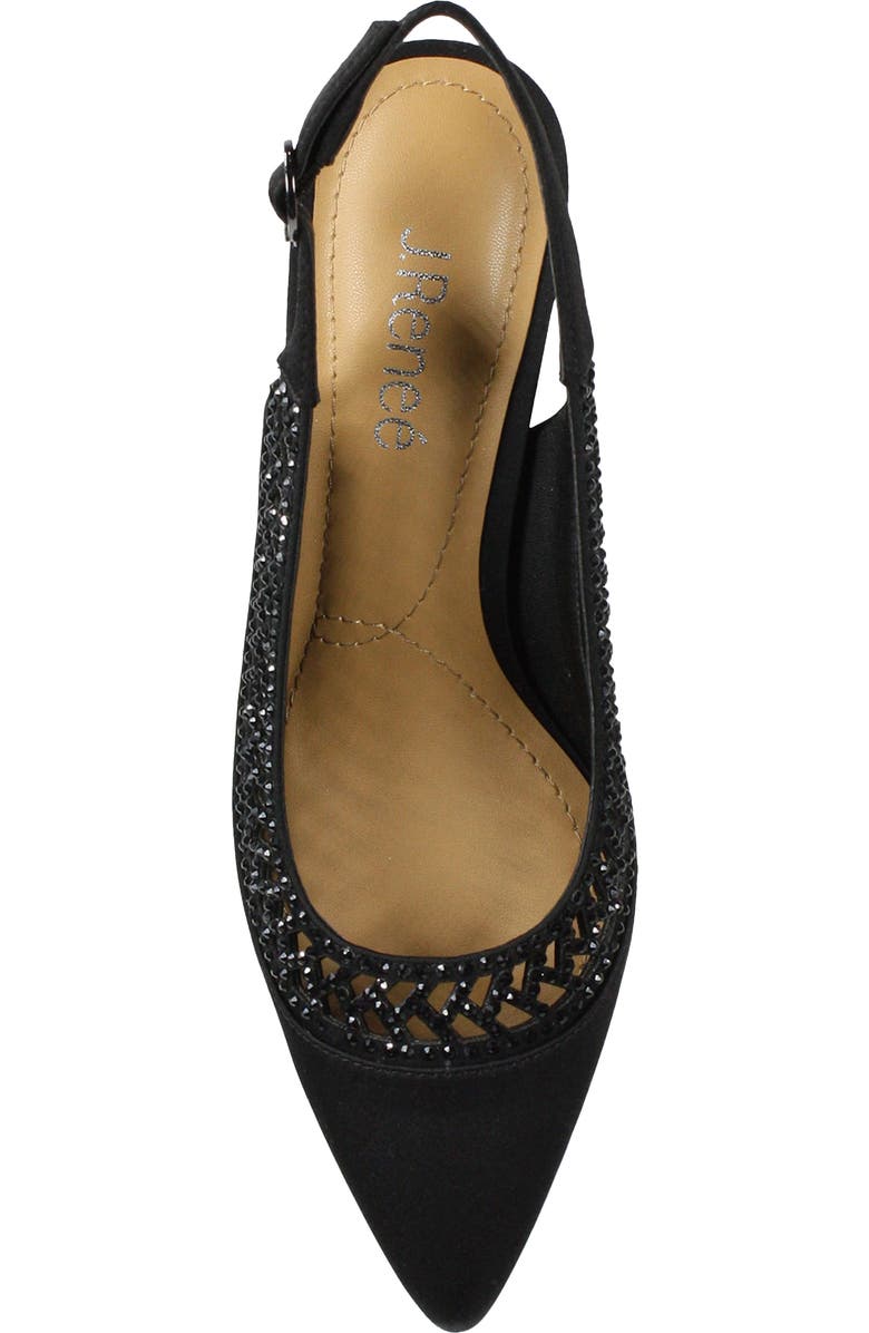 J. Reneé Naiara Crystal Embellished Slingback Pointed Toe Pump, Alternate, color,