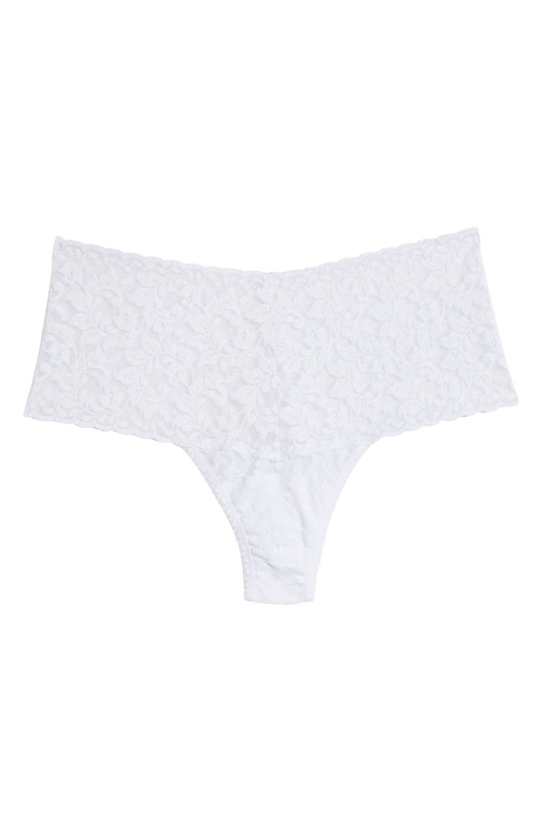 Hanky Panky Retro High Waist Thong, Alternate, color, White