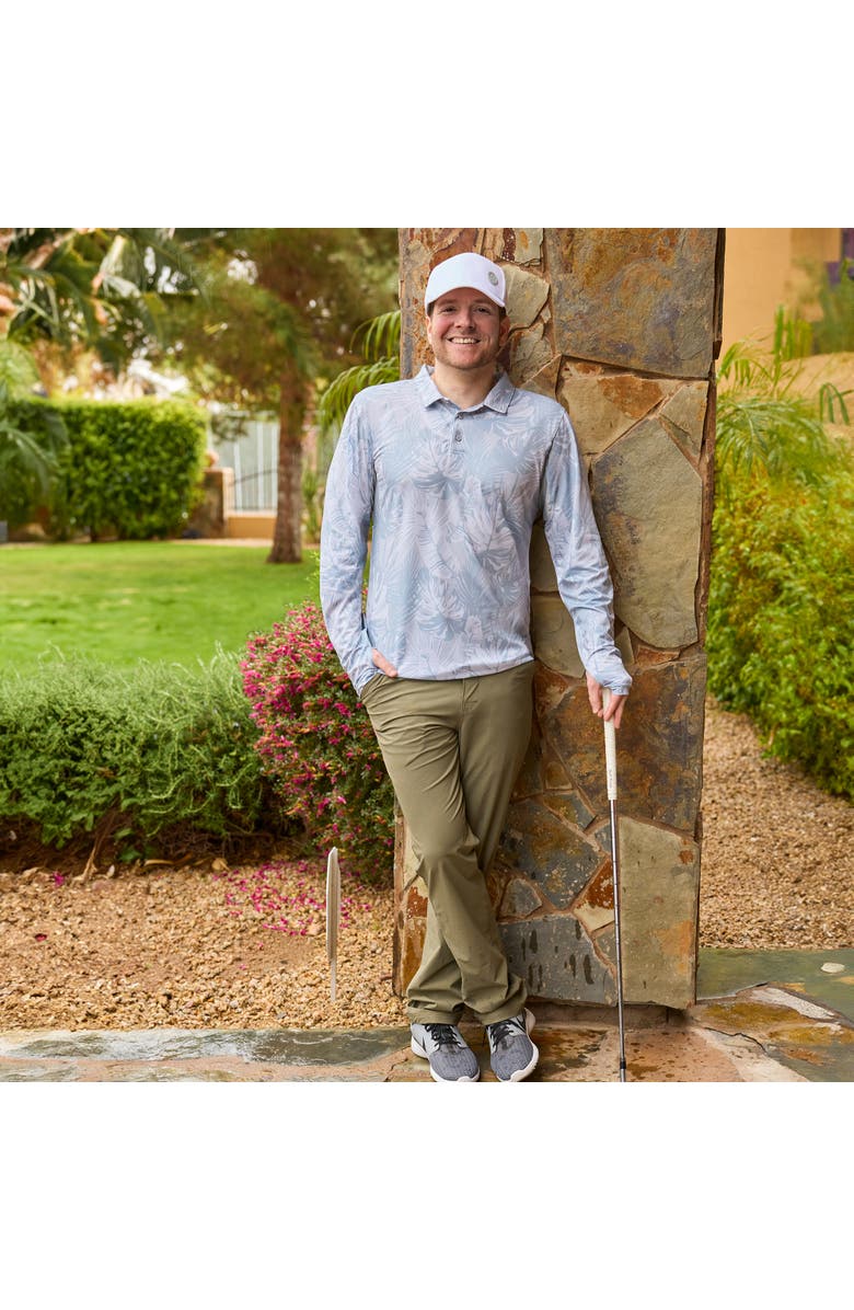 UV Skinz Long Sleeve Performance Polo, Alternate, color, Dawn Patrol