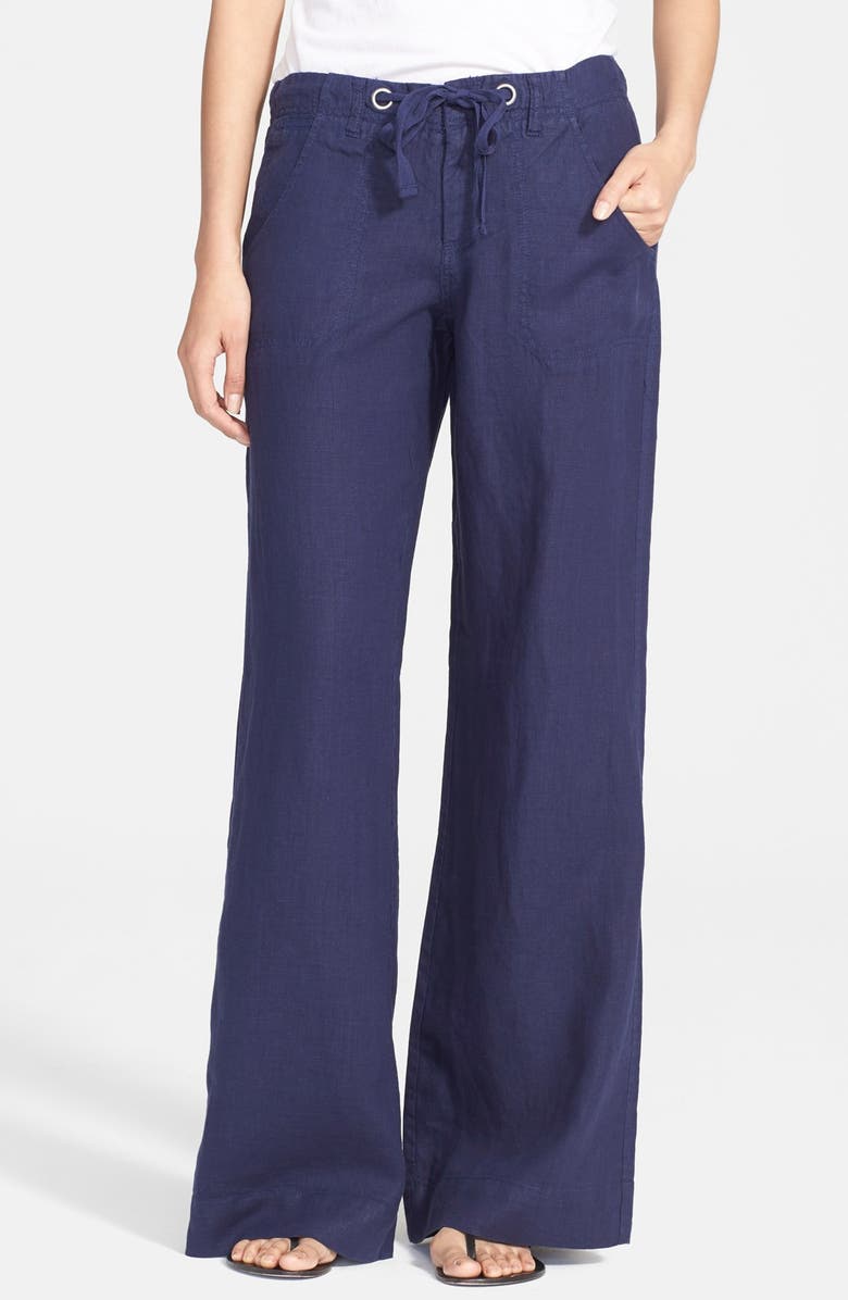 Joie Wide Leg Linen Pants, Main, color,