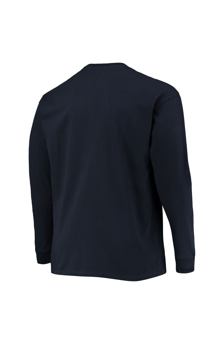 Champion Men's Champion Navy Penn State Nittany Lions Big & Tall 2-Hit Long Sleeve T-Shirt, Alternate, color, 