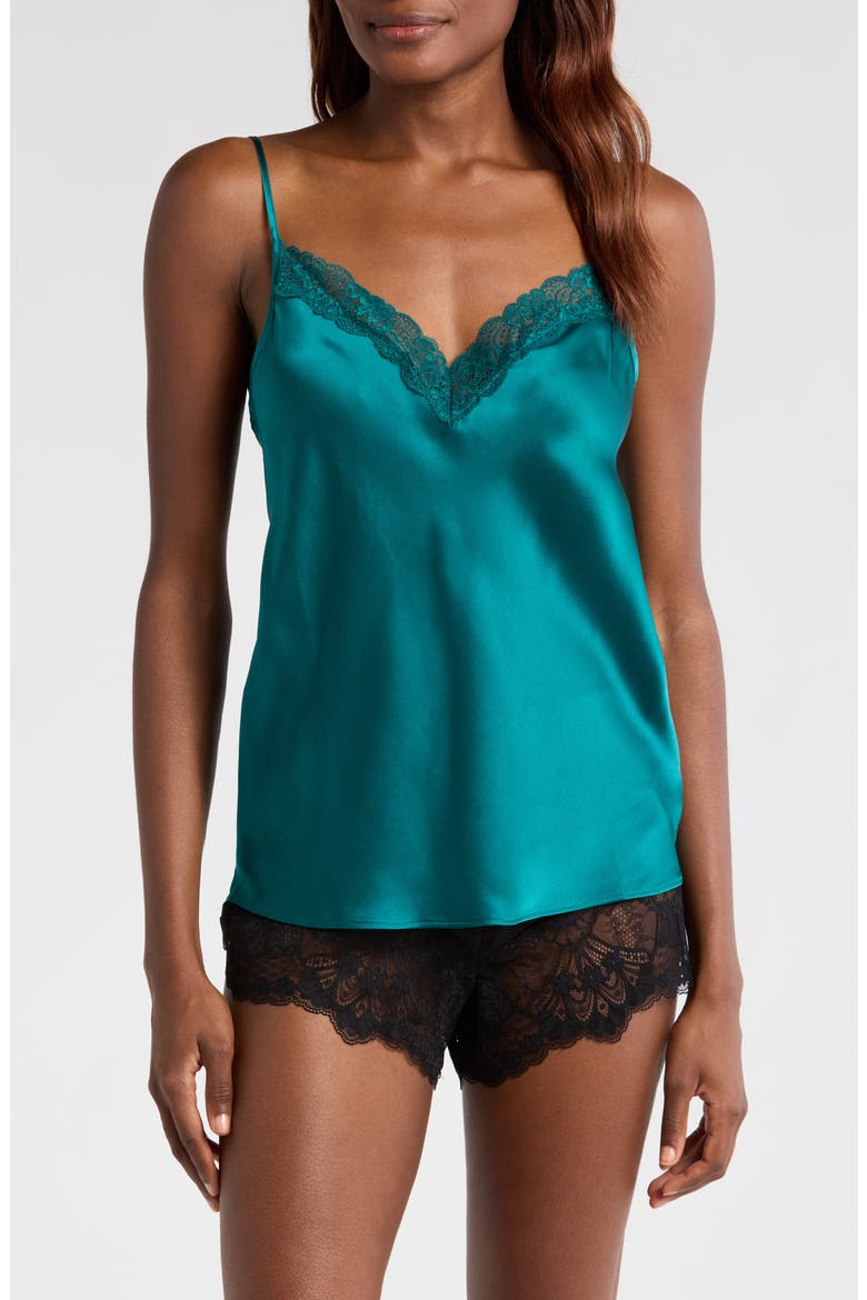Milky Silk Camisole, Main, color, ANISE ABSINTHE