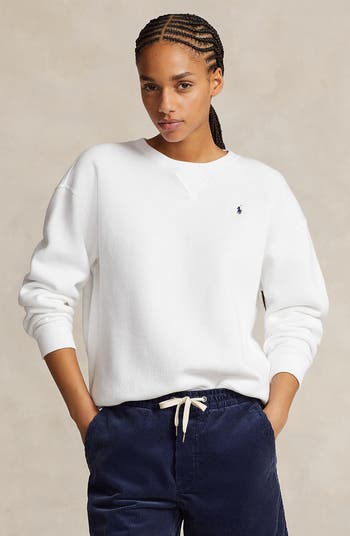 ★POLO RALPH LAUREN★ Fleece crewneck sweatshirt (IVORY) Polo Ralph Lauren Arctic Fleece Sweatshirt | Nordstrom