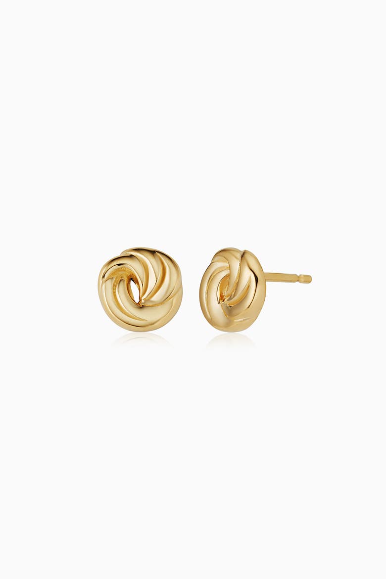 14K Yellow Gold Infinite Love Studs, Alternate, color, Yellow Gold