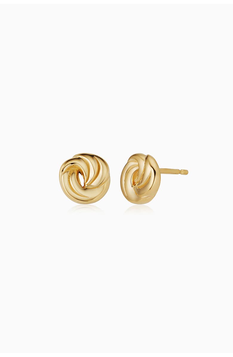 Oradina 14K Yellow Gold Infinite Love Studs, Alternate, color, Yellow Gold