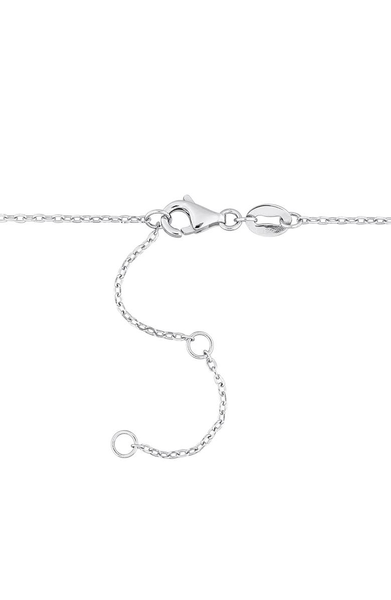 DELMAR White Topaz Beaded Necklace & Bracelet Set, Alternate, color, White