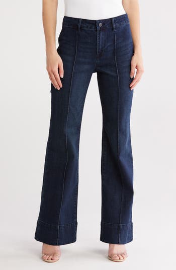 【PORTERNA】Loethe Pintuck Wide Jeans Pintuck Wide Leg Jean at Seven7 Jeans