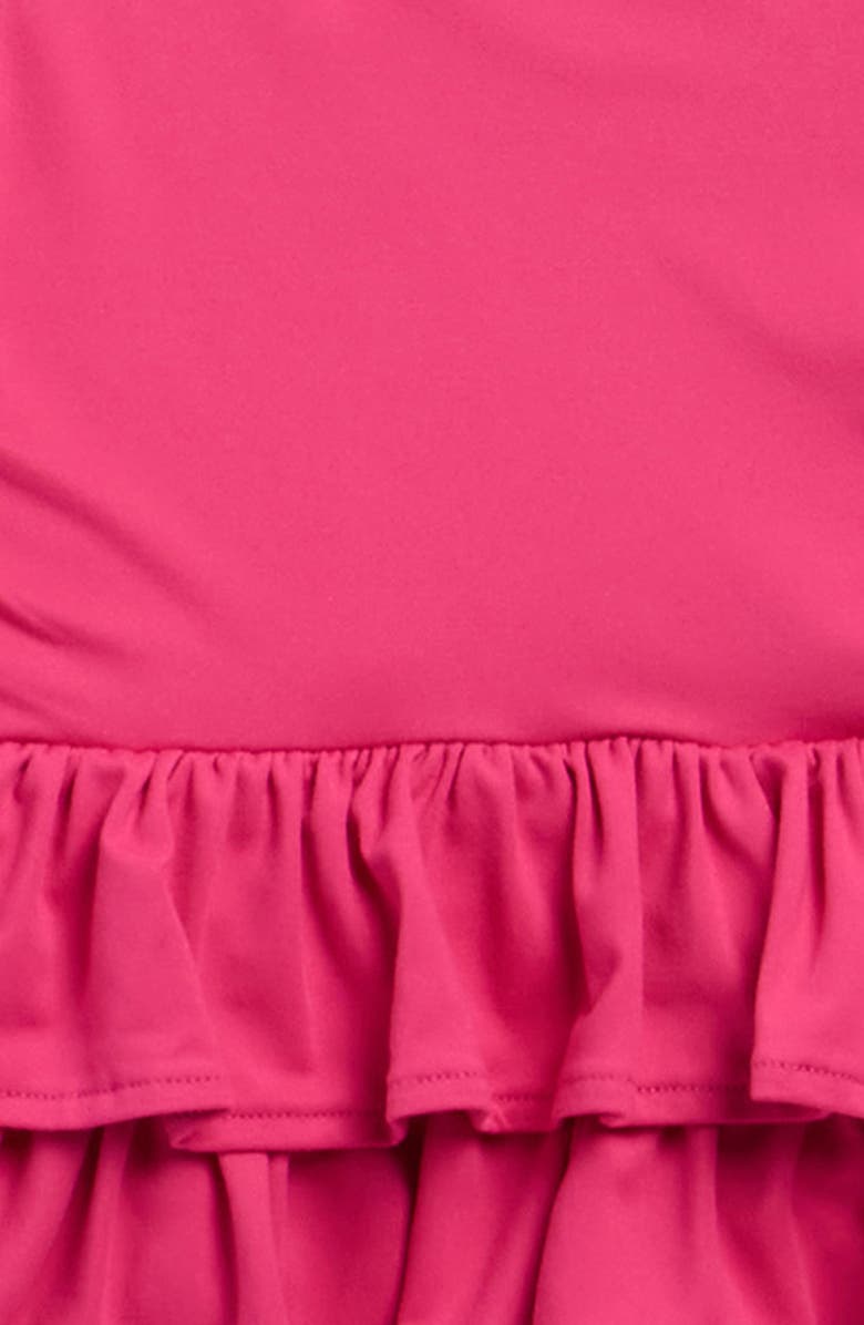 Habitual Kids Ruched Tiered Dress with Bloomers, Alternate, color, Pink