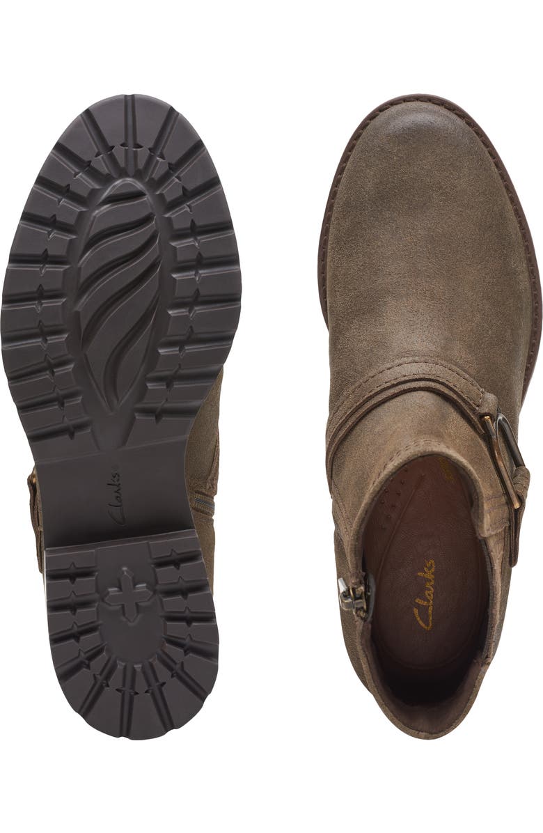 Clarks<sup>®</sup> Aspra Buckle Ankle Bootie, Alternate, color,