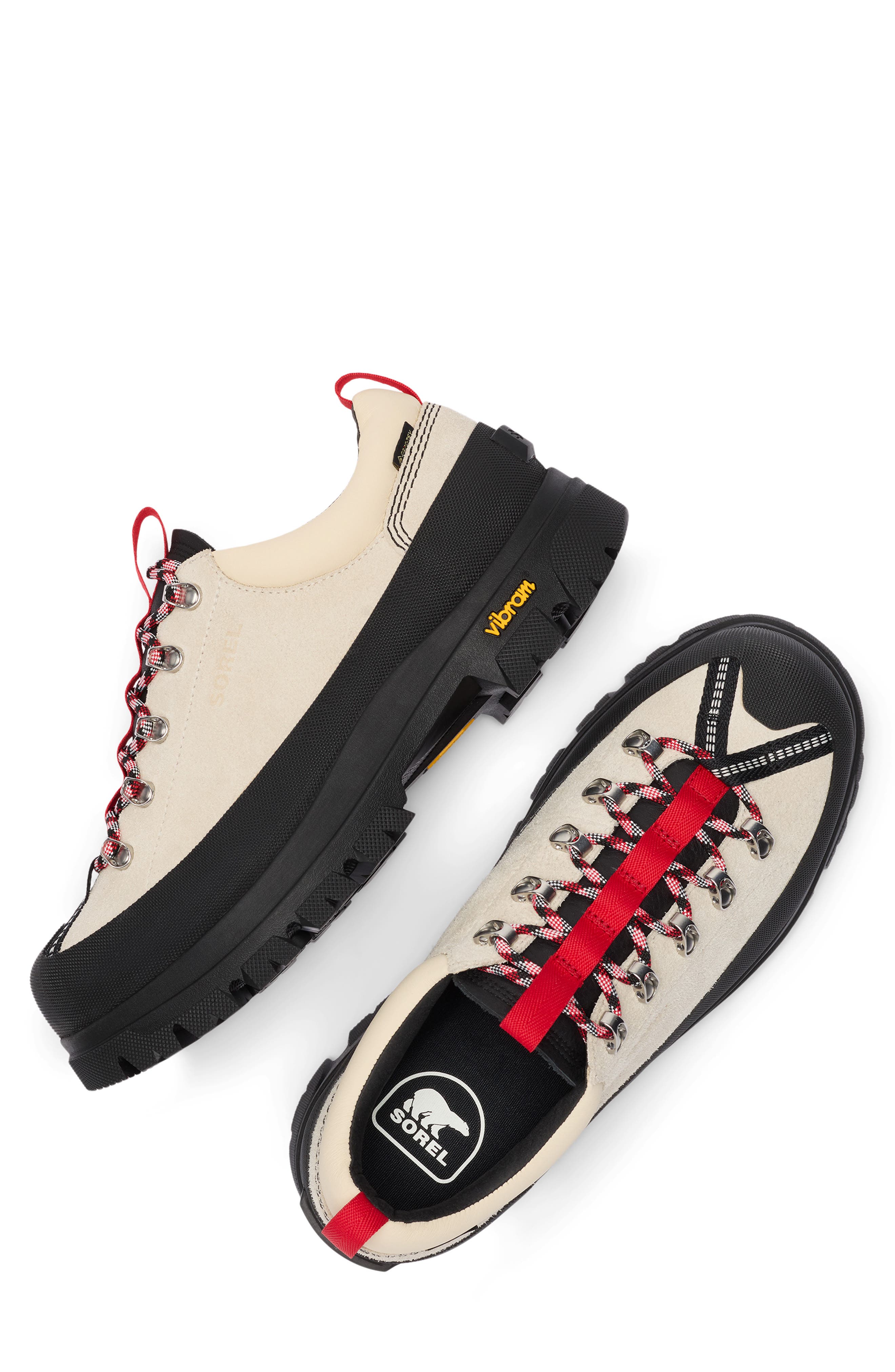 Daystorm Nomad Gore-Tex Waterproof Hiking Shoe, Alternate, color, CHALK/ BLACK