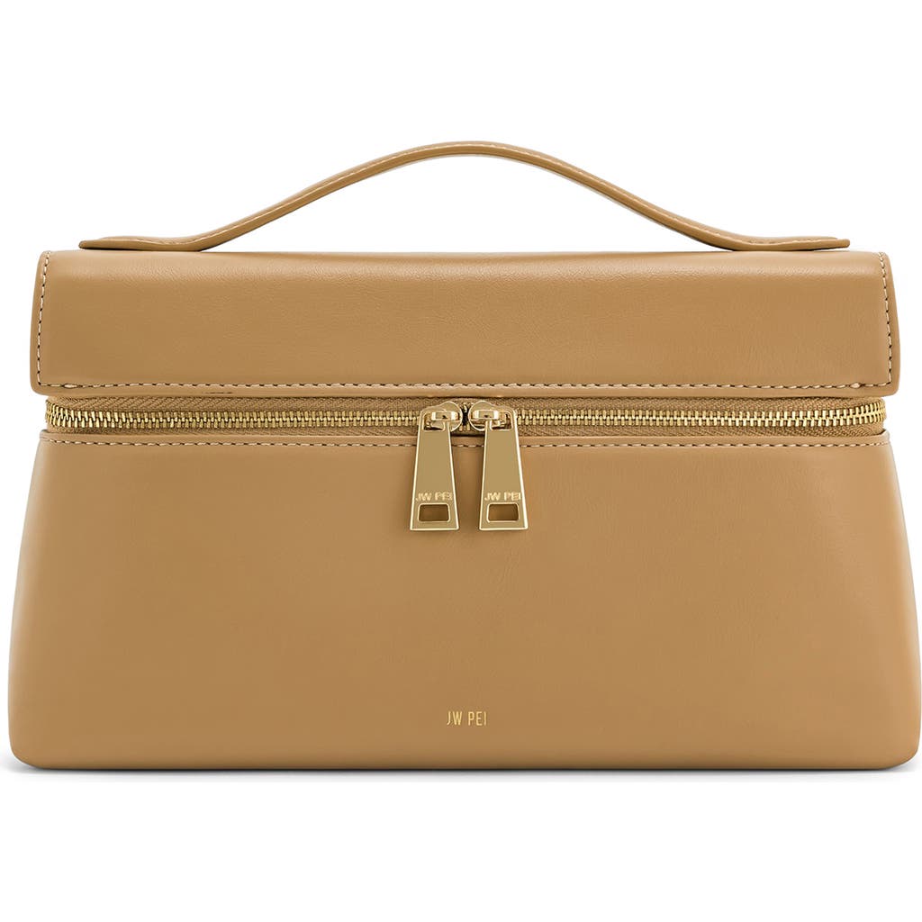 Jw Pei Thea Faux Leather Top Handle Bag In Brown