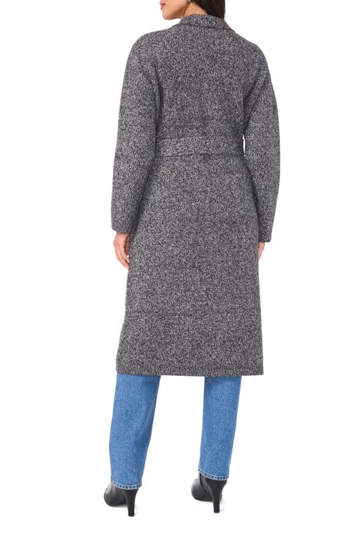 Vince Camuto Notched Lapel Tie Waist Cardigan