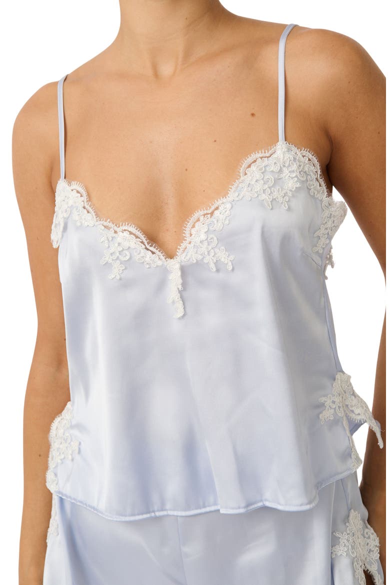 Cinderella Lace Trim Stretch Satin Camisole, Alternate, color, CINDERELLA