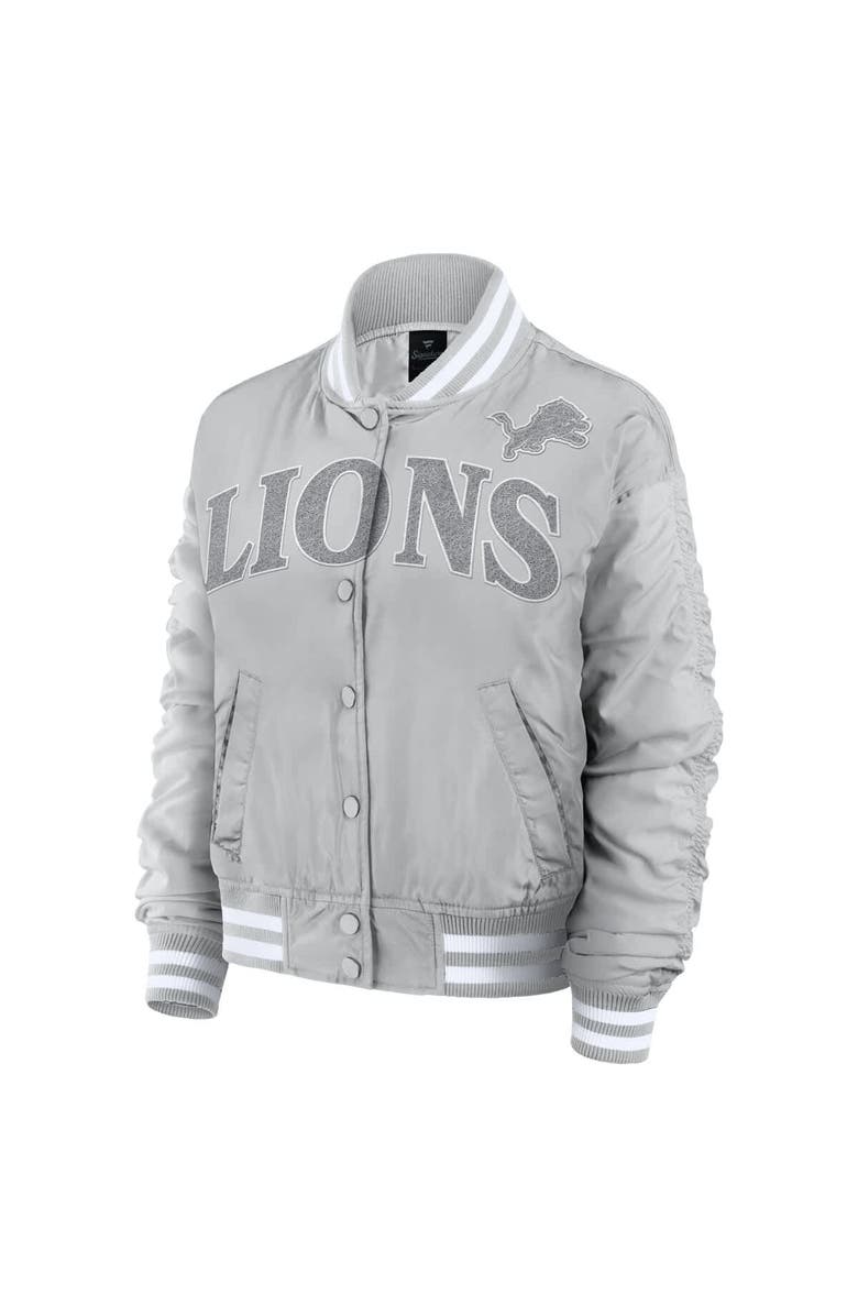 FANATICS Women's Fanatics  Gray Detroit Lions Elements Wave Full-Snap Jacket, Alternate, color, Gray