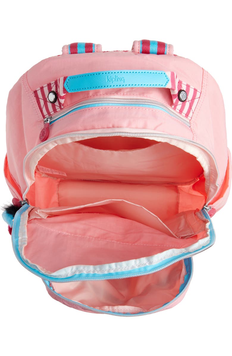 Kipling Kids' Seoul Backpack, Alternate, color, Coral Sea