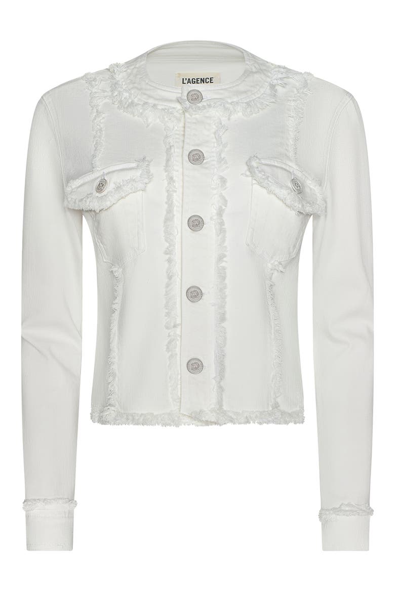 Yarin Fray Jacket, Main, color, LIGHT ECRU
