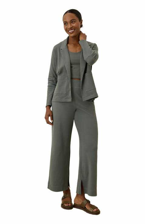 Organic Cotton Airplane Relaxed Blazer