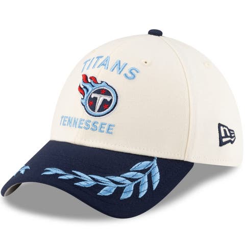 Men's New Era  Cream/Navy Tennessee Titans 2025 NFL Draft 39THIRTY Flex Hat