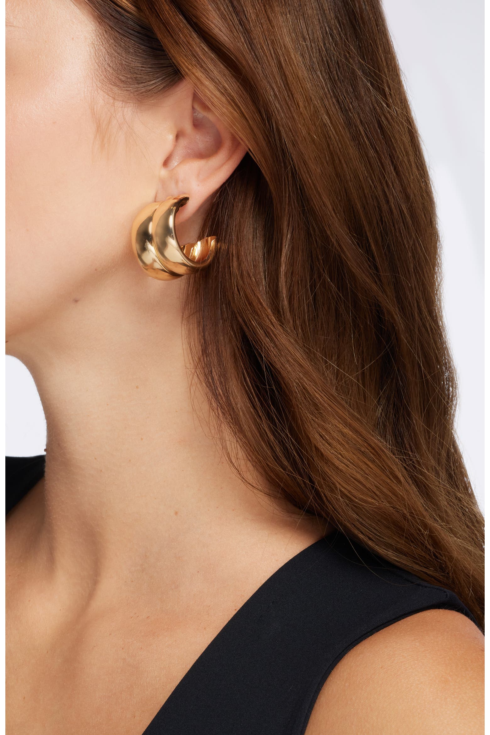 Double Wide Rack Open Edit Wide Double Hoop Earrings (Women) | Nordstromrack