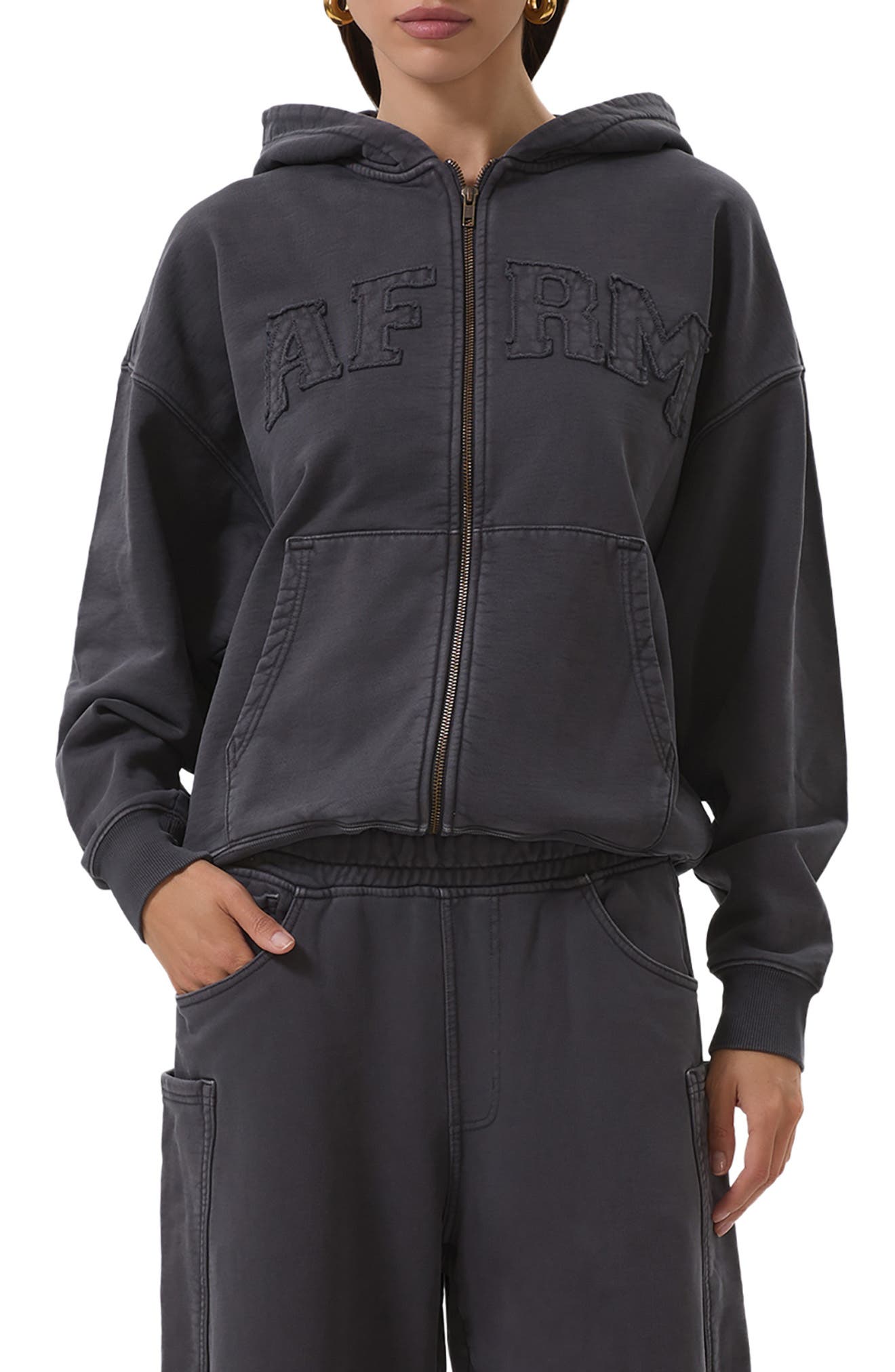 AFRM Cameron Cotton Zip Hoodie