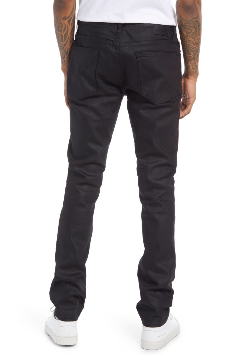 John Varvatos Wight Coated Slim Fit Jeans, Alternate, color, 