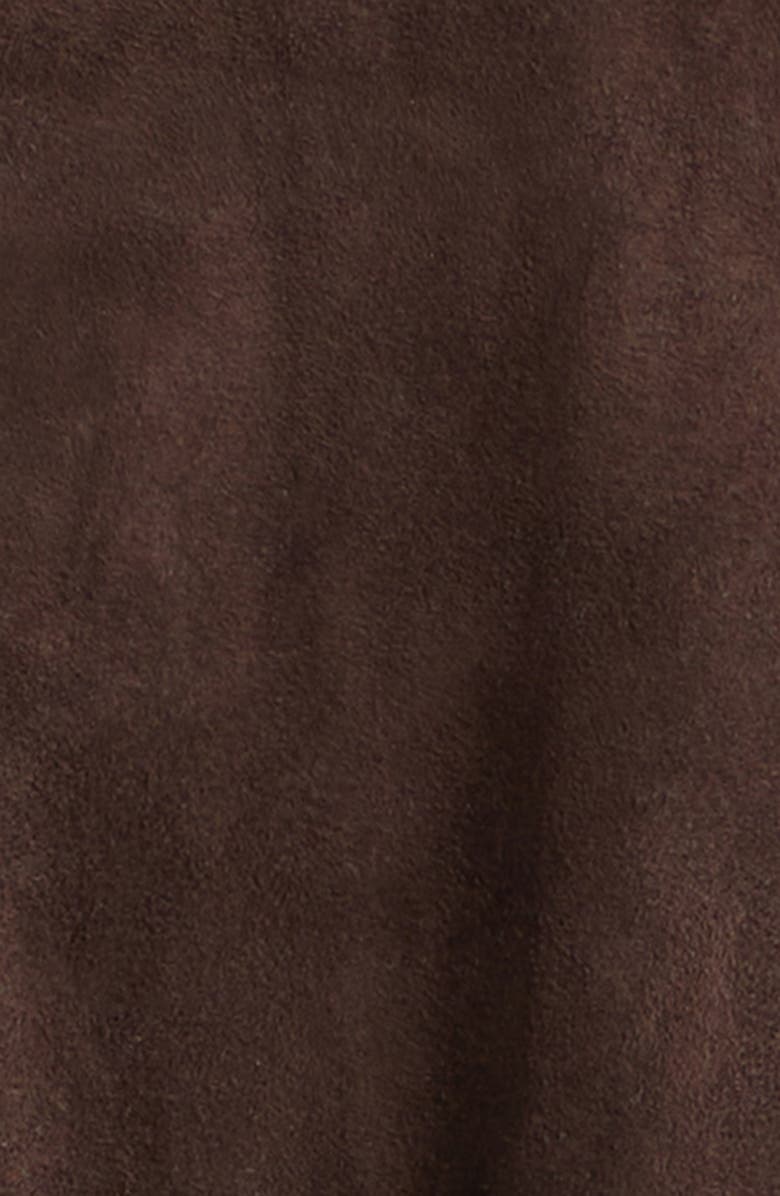 NOUR HAMMOUR Quai Suede Jacket, Alternate, color, Mocha