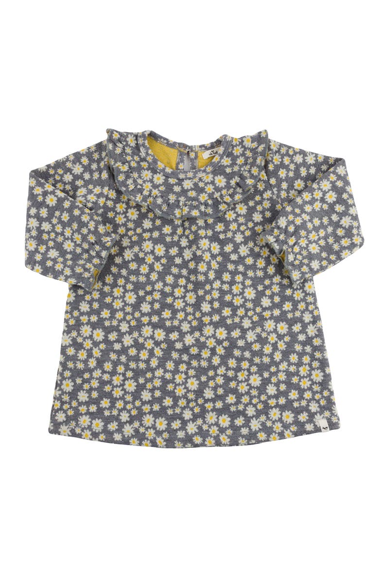 Pucker Cora Dress- Infant, Main, color, Heather Grey