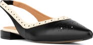 Embassy London Holly Pointed Toe Slingback Flat