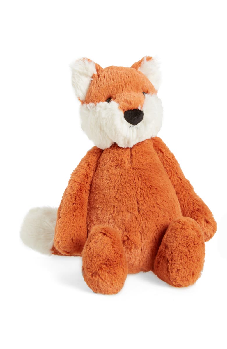 Jellycat Medium Bashful Fox Cub Stuffed Animal, Main, color, 